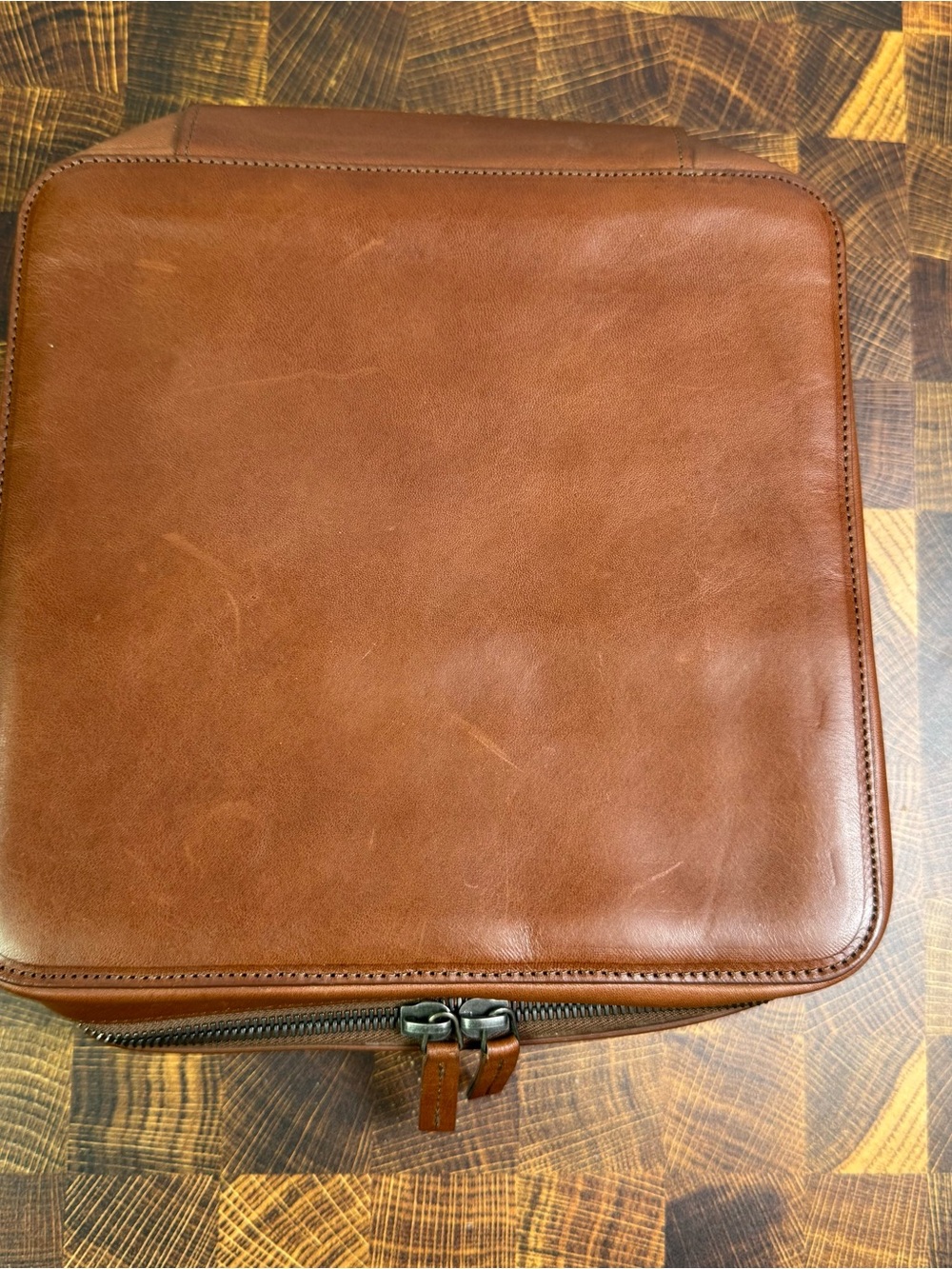 💼 This Is Ground Tech Dopp Kit Leather Organizer Toffee ✨